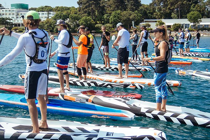 La Start line in Croazia...