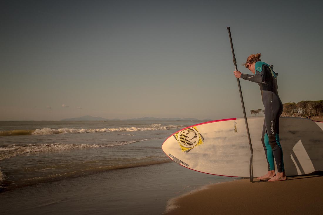 Sup in mare - Parco della Maremma