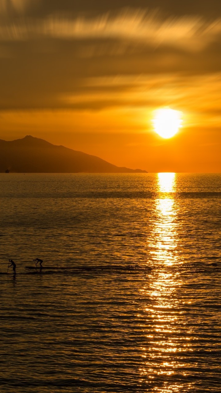 Tramonto dietro l'Elba