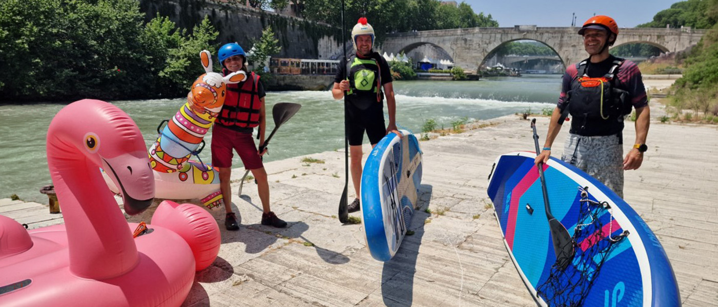 Cavalca le rapide di Roma: SUP al Tiberina Flowing Festival Cavalca le rapide di Roma: SUP al Tiberina Flowing Festival